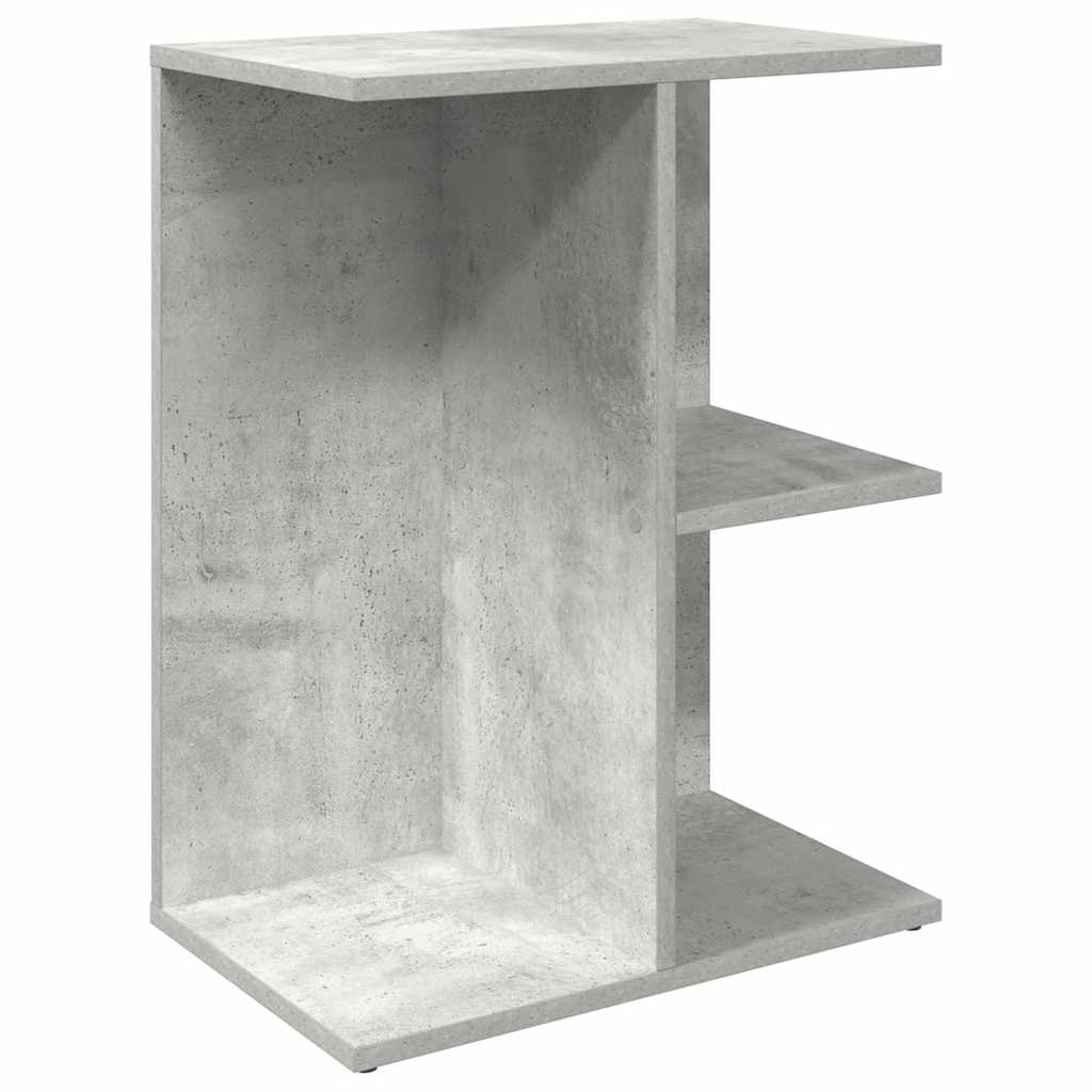 Noćni ormarić beton siva 46,5x29x61 cm konstruiranog drva