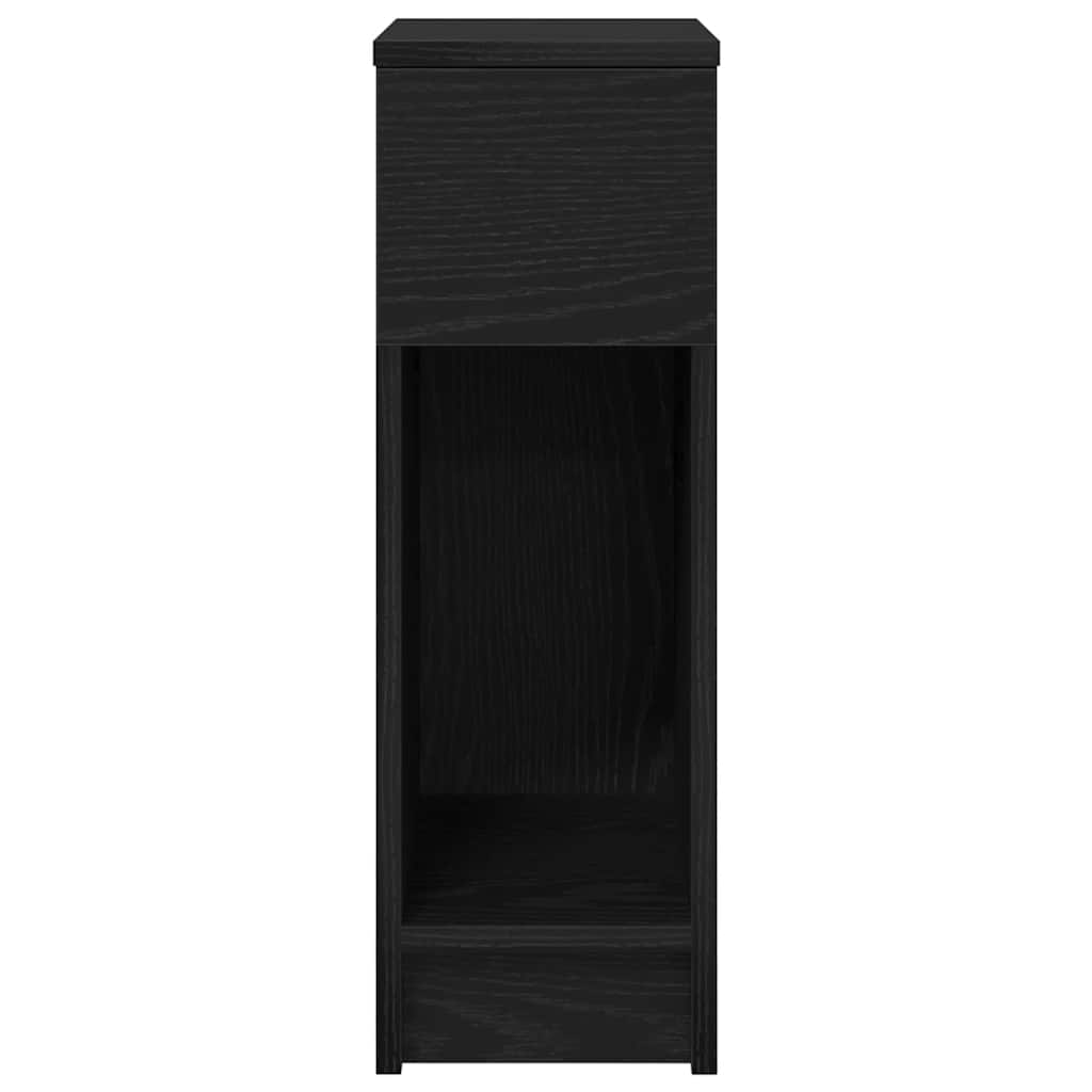 Noćni ormarići s ladicom 2 kom crni hrast 20x36x60 cm