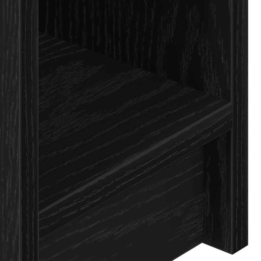 Noćni ormarići s ladicom 2 kom crni hrast 20x36x60 cm