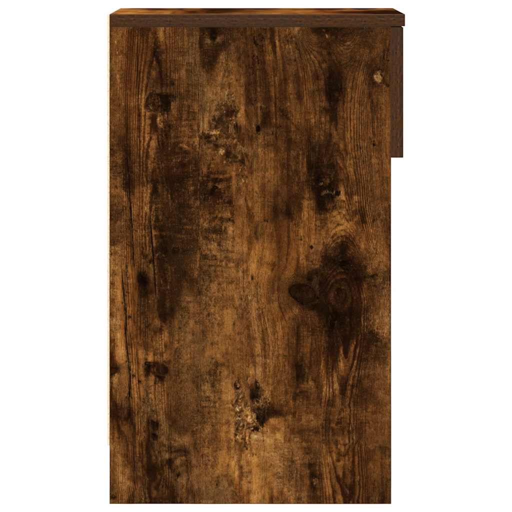 Noćni ormarići s ladicom 2 kom dimljeni hrast 20x36x60 cm