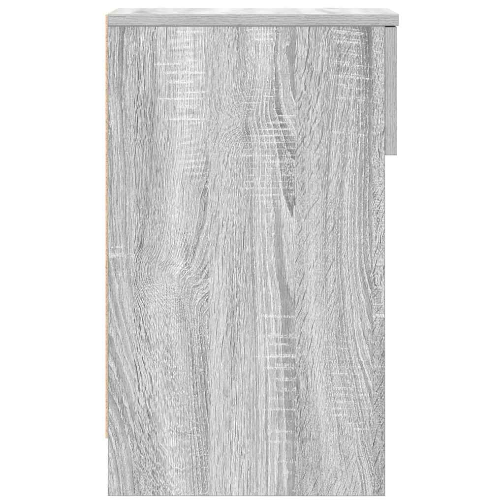 Noćni ormarići s ladicom 2 kom siva sonoma 20x36x60 cm