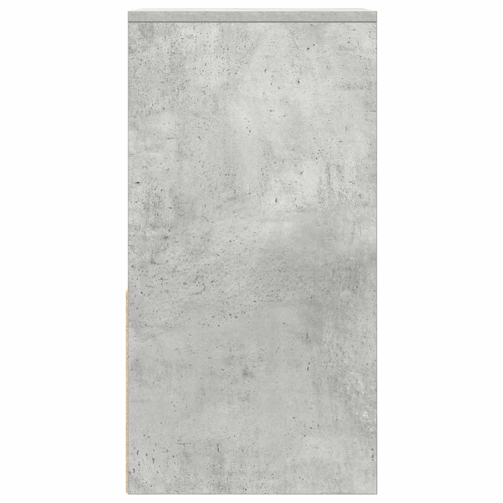 Noćni ormarić s ladicom beton sivi 35x34x66,5 cm