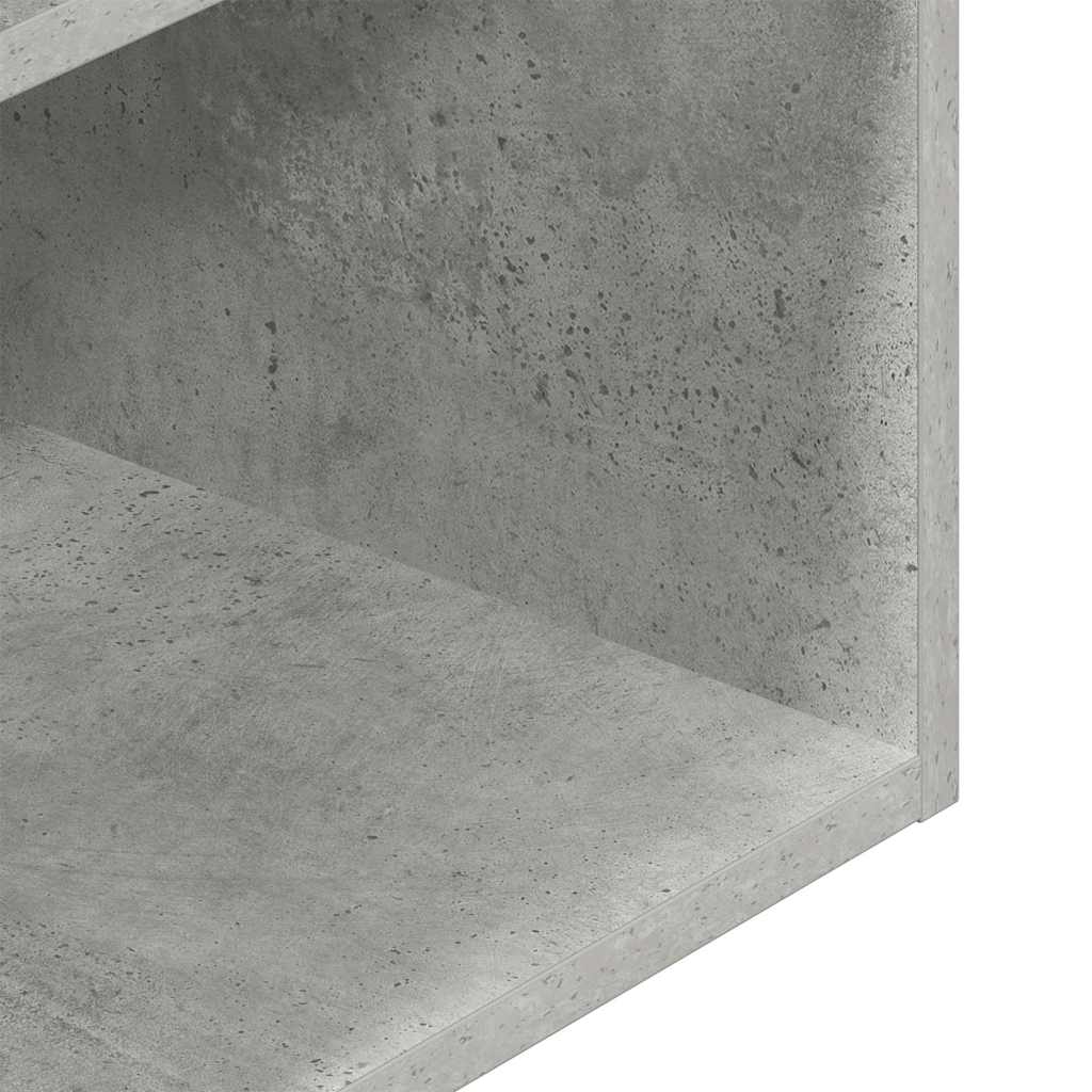 Noćni ormarić s ladicom beton sivi 35x34x66,5 cm