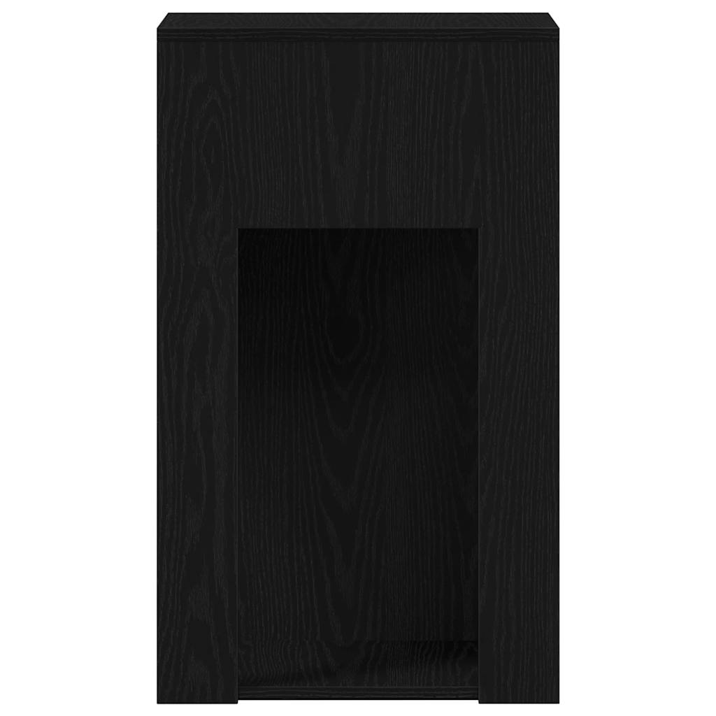 Tower stalak za računalo s ladicom crni 30x44x74 cm