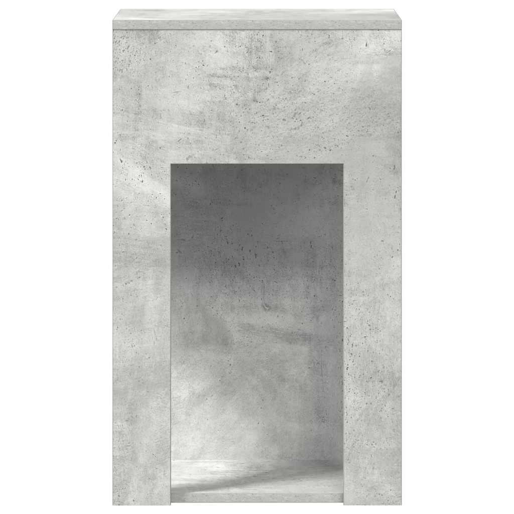Tower stalak za računalo s ladicom boja betona 30x44x74 cm