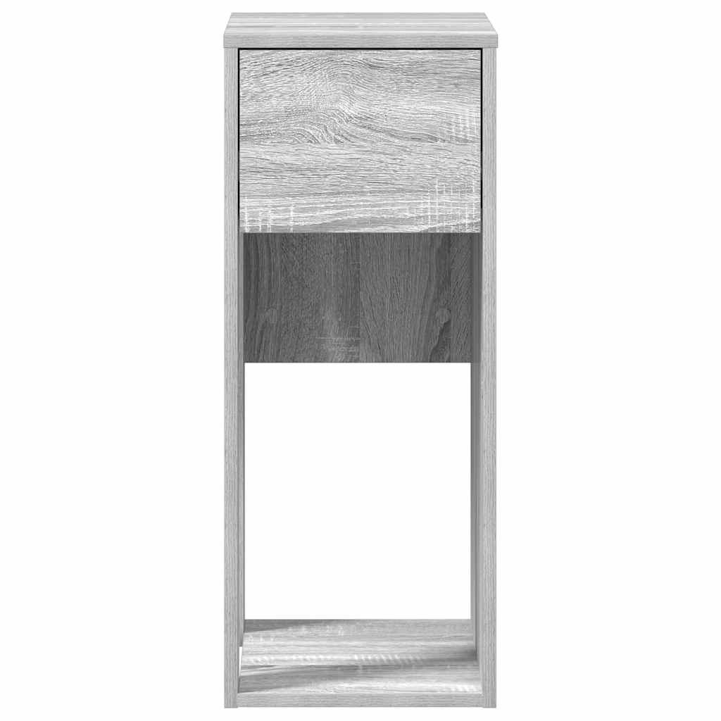 Tower stalak za računalo s ladicom boja sivog hrasta 30x44x74cm