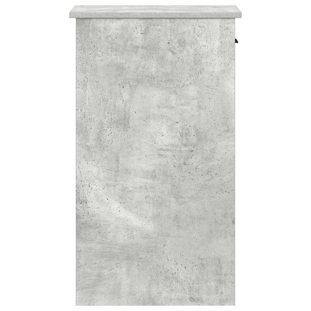 Tower stalak za računalo s ladicom boja betona 35x45x77 cm