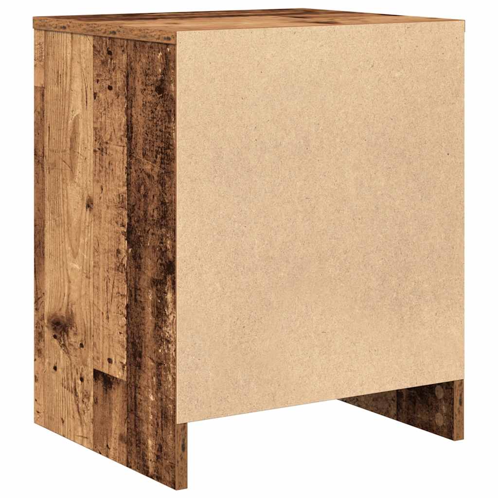 Noćni ormarići 2 kom s ladicama staro drvo 40x34x50 cm