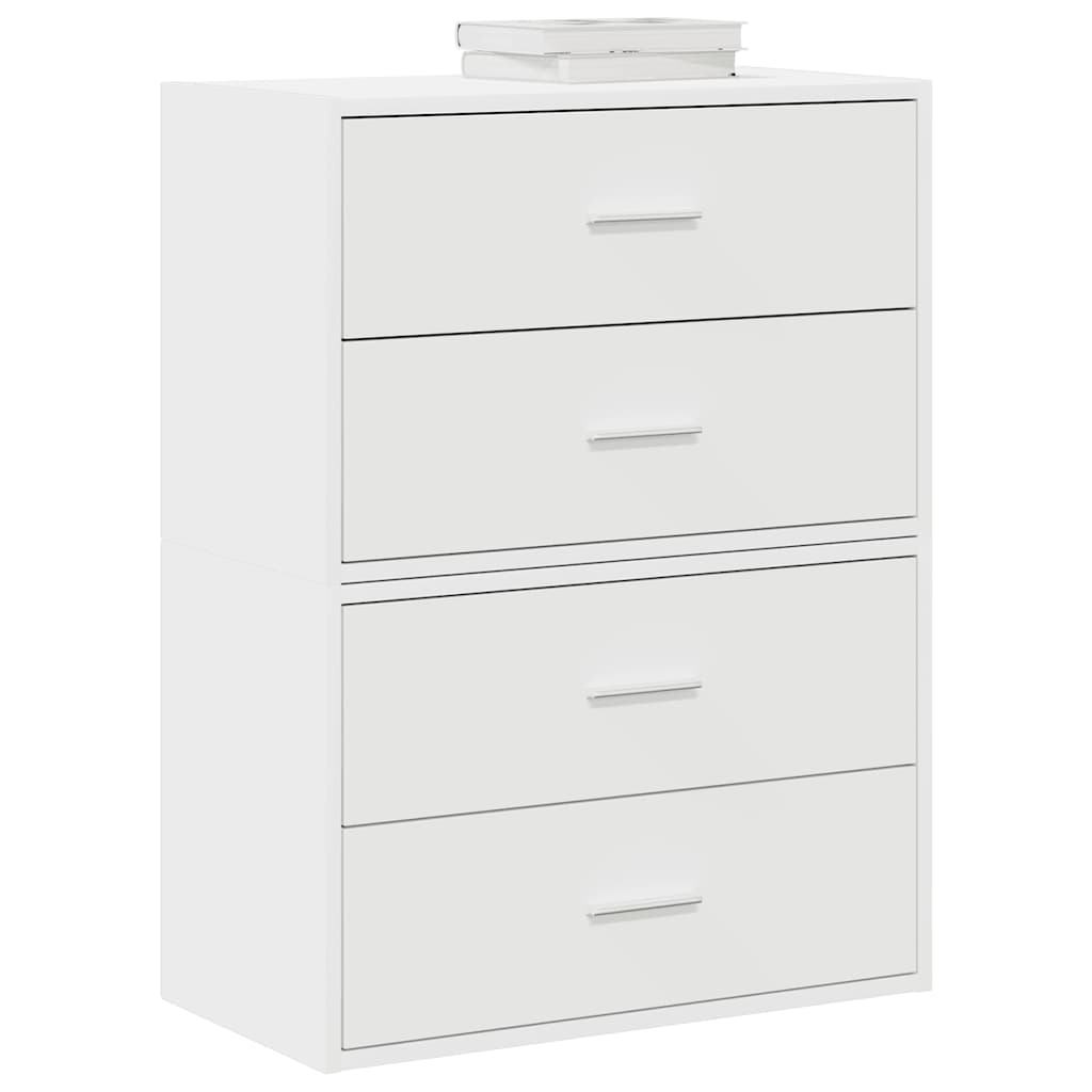 Ormari s 2 ladice 2 kom bijeli 60x31x40 cm konstruirano drvo