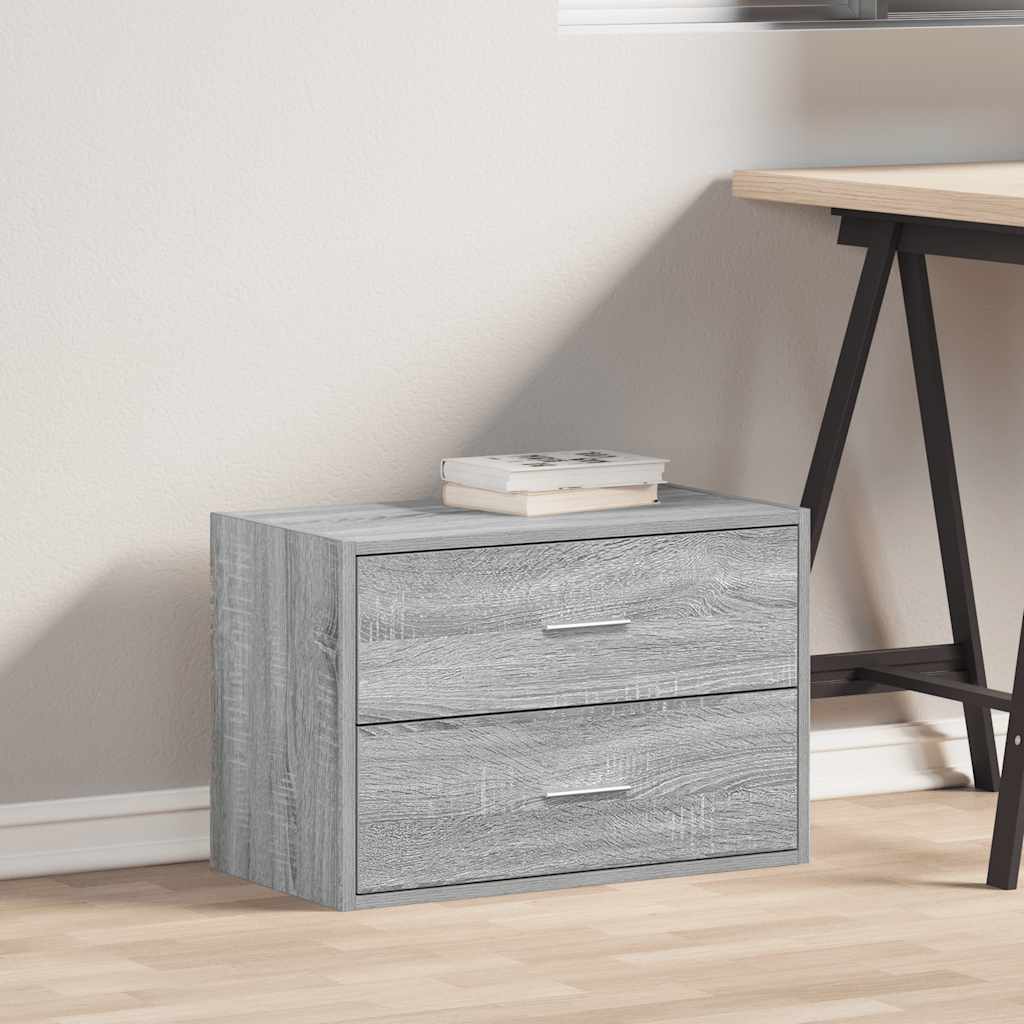 Ormarić s 2 ladice boja hrast 60x31x40 cm konstruirano drvo