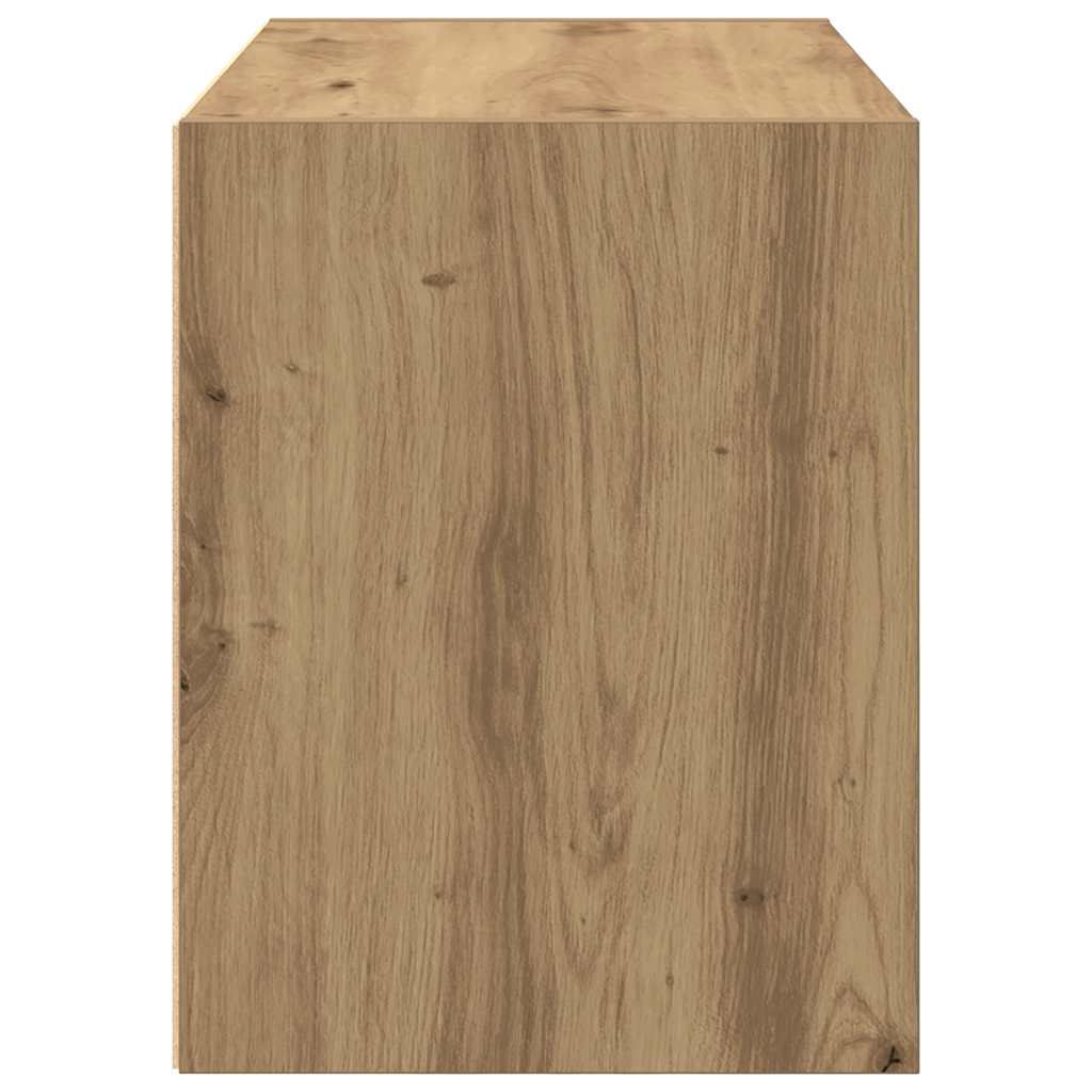 Ormarić s 2 ladice boja hrast 60x31x40 cm konstruirano drvo