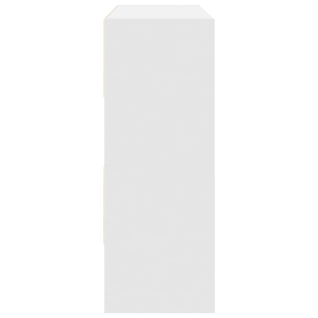 Stalci za cipele 2 kom koji se mogu složiti bijeli 89,5x30x40cm