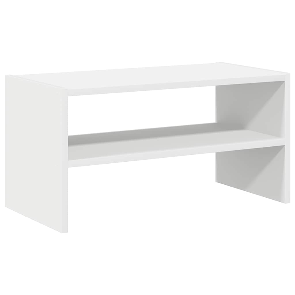 Stalak za cipele koji se može složiti bijeli 60x30x30,5 cm