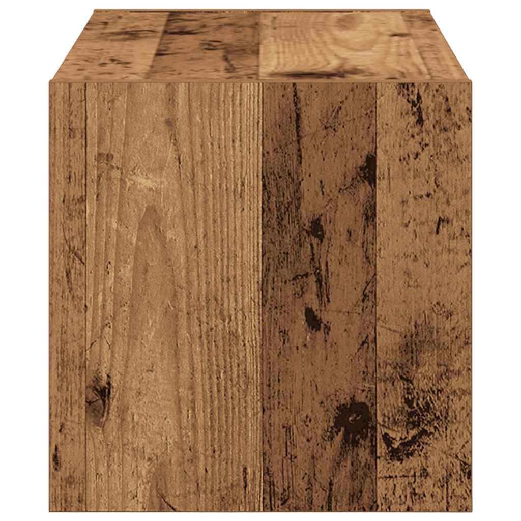 Stalak za cipele koji se može složiti staro drvo 60x30x30,5 cm