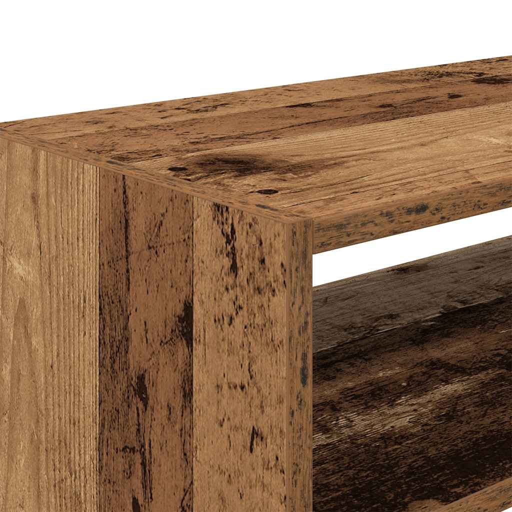 Stalak za cipele koji se može složiti staro drvo 60x30x30,5 cm
