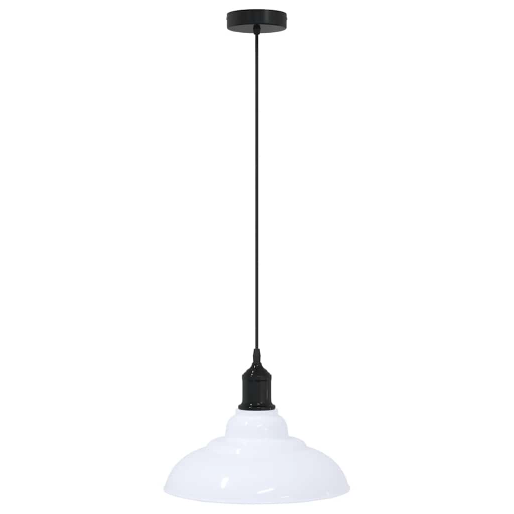 Visilica podesiva po visini E27 sjajno bijela Ø 31 cm metal