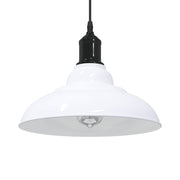 Visilica podesiva po visini E27 sjajno bijela Ø 31 cm metal