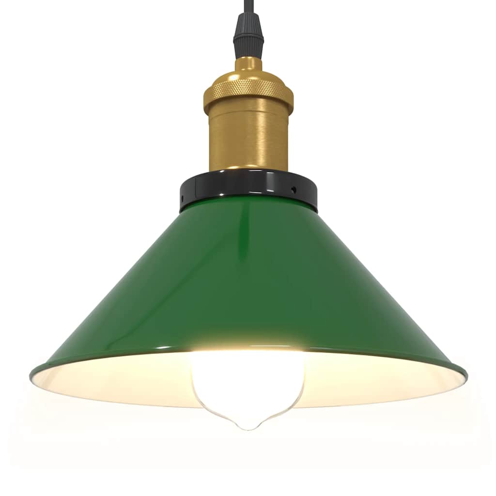 Visilica podesiva po visini E27 sjajno zelena Ø 22 cm metal