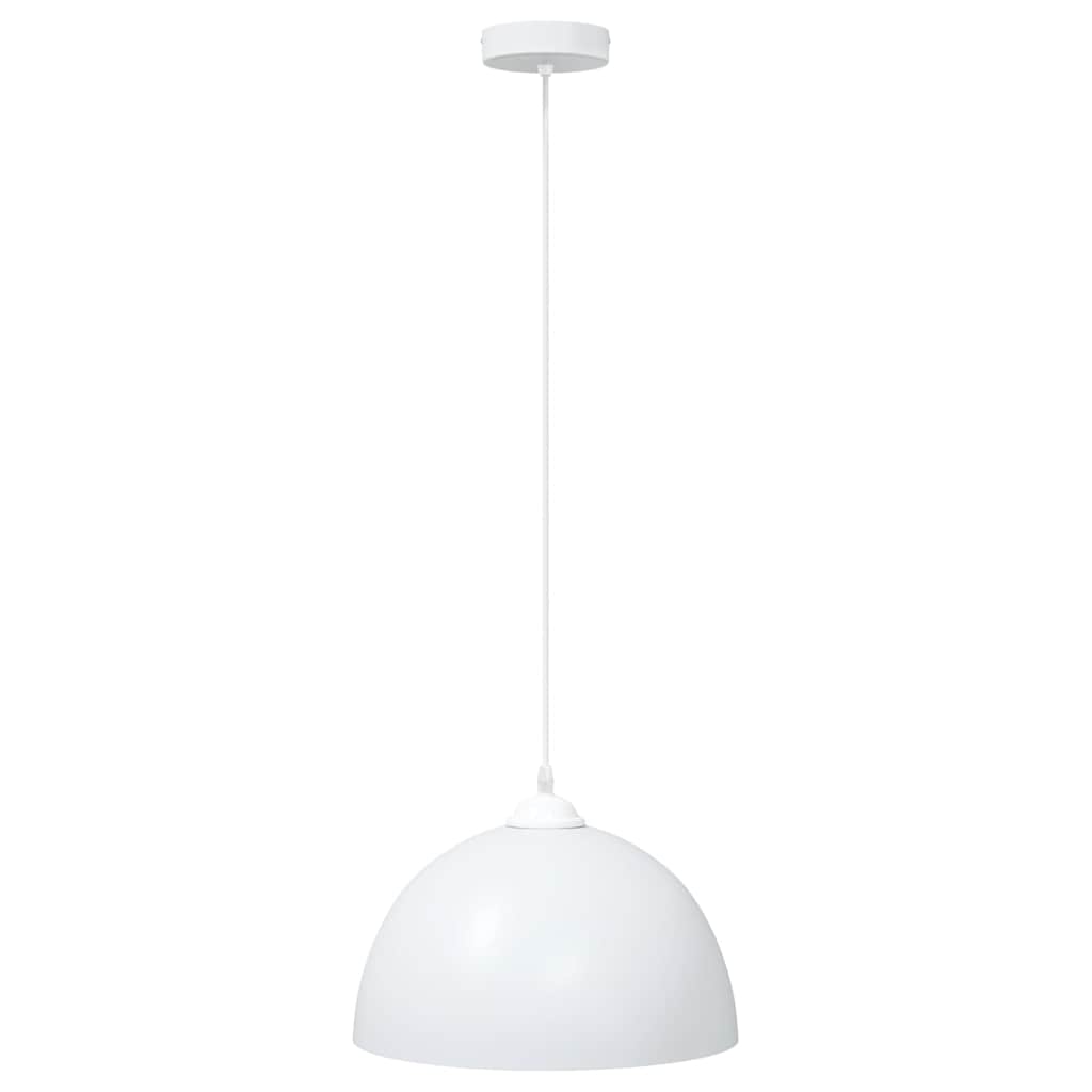 Viseće svjetiljke 2 kom podesive visine E27 bijela Ø 30cm metal