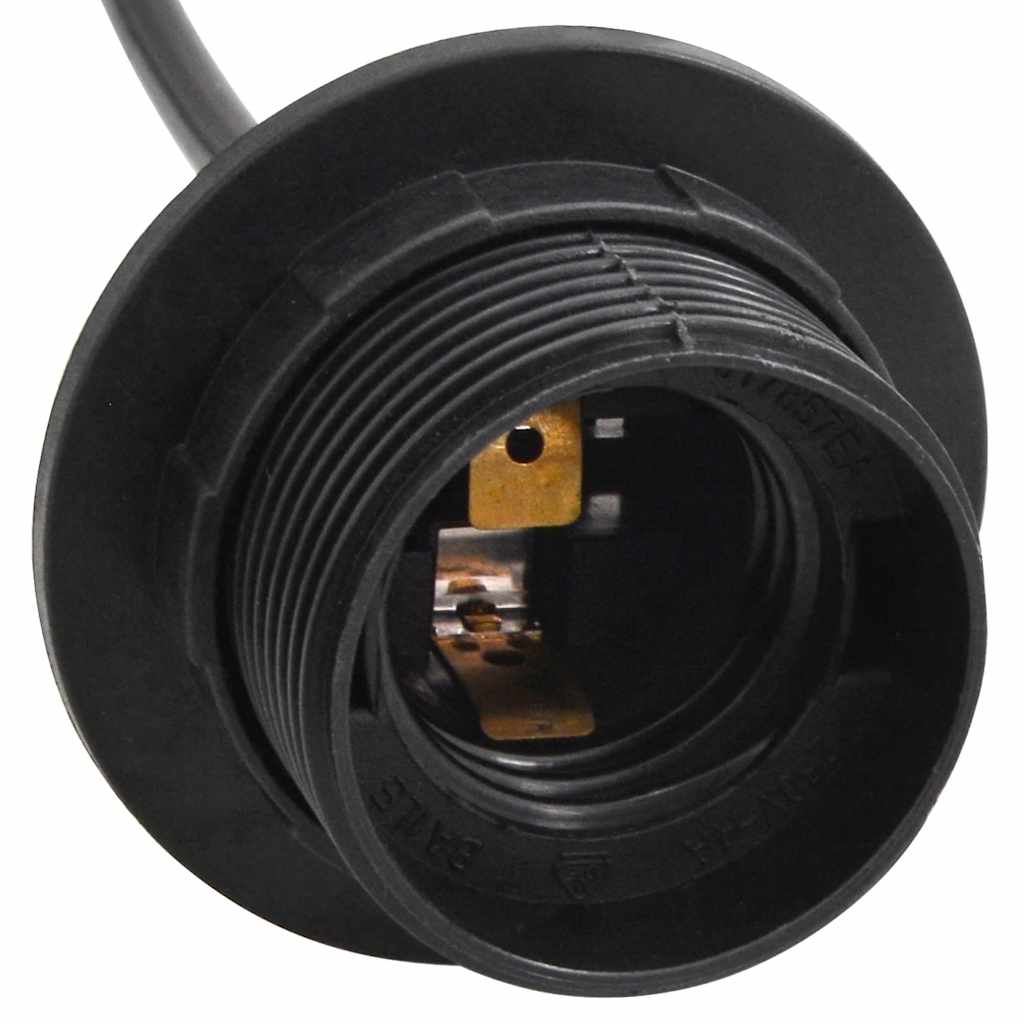 Visilica s 3 grla E27 crni metal