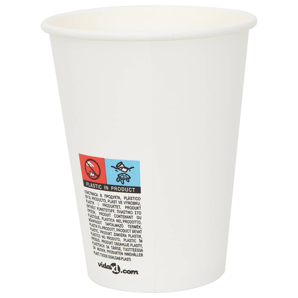 papirnate šalice za kavu 1000 kom 12 oz 300 ml bijele