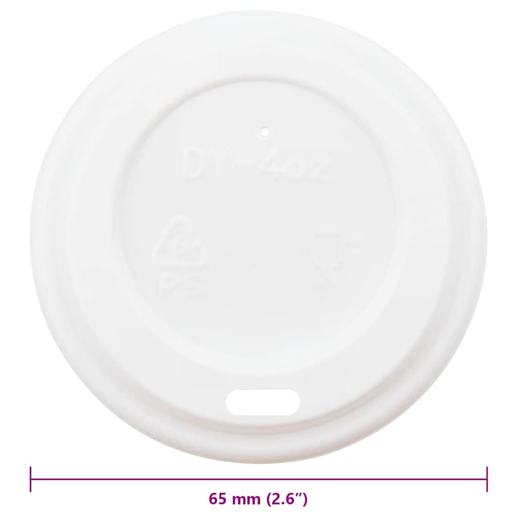 Papirnati poklopci za šalice za kavu Ø60 mm 4 oz 1000 kom