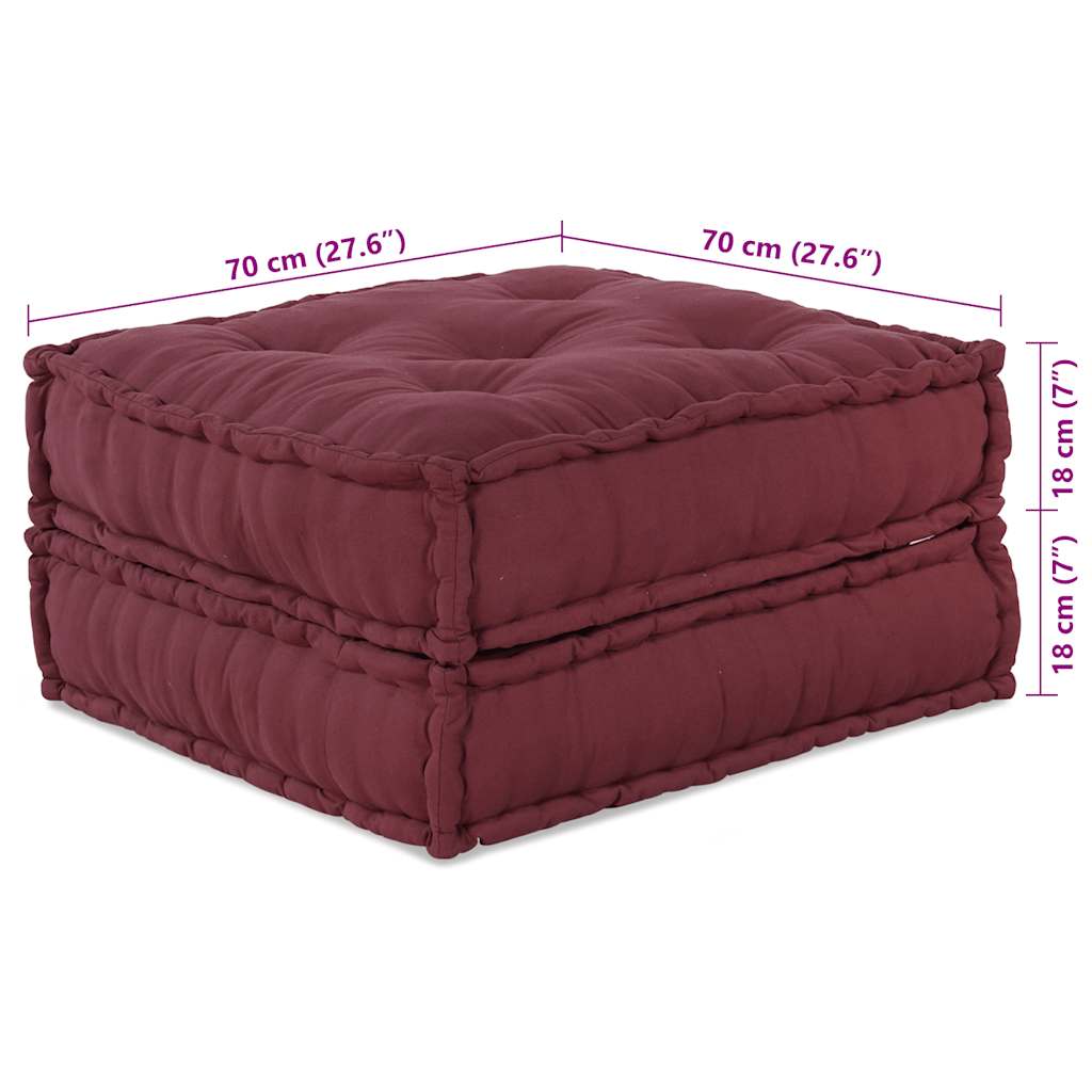 Modularna sofa, kestenjasta, 70x70x36, tkanina