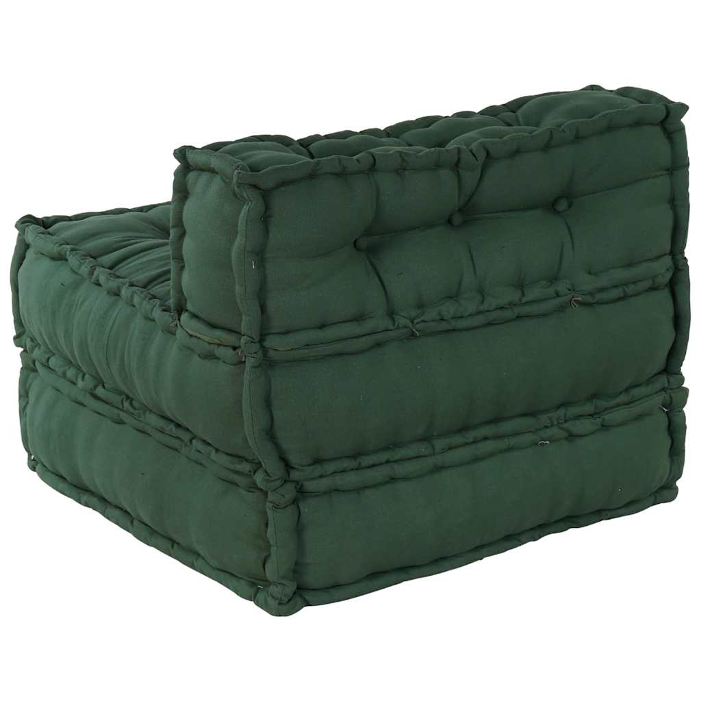 Modularna sofa zelena 70x70x54 tkanina