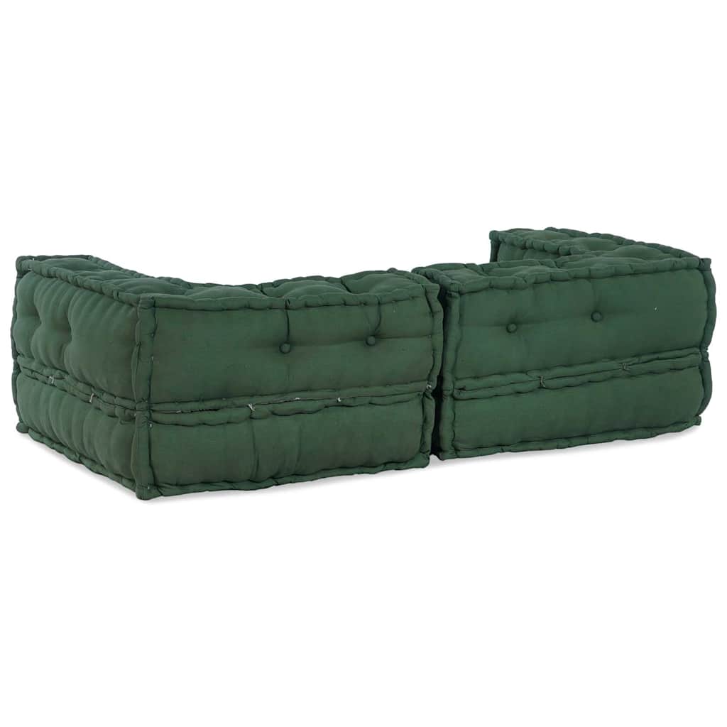 Modularna sofa s 2 sjedišta, zelena, 140x70x36, tkanina