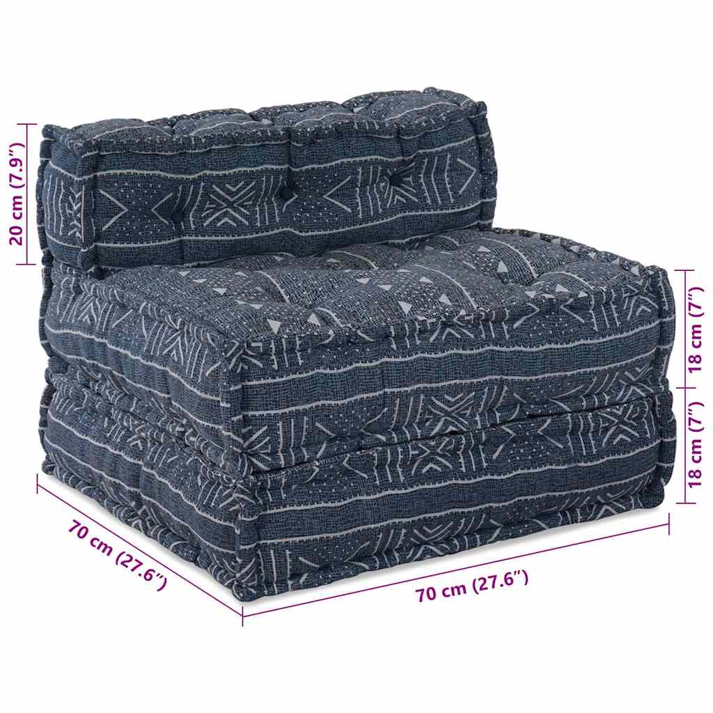 Modularna sofa Indigo Print 70 x 70 x 56 cm Tkanina