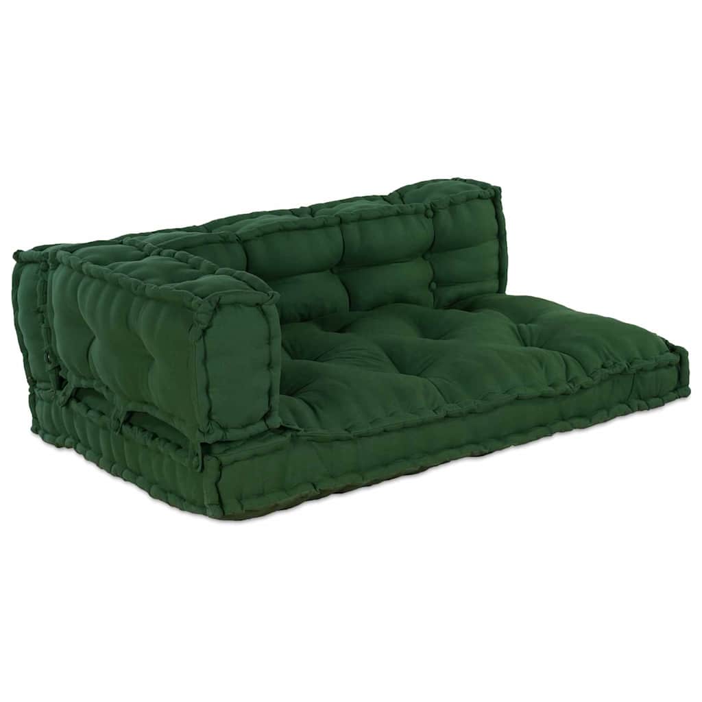 Jastučić za paletni kauč 3 pcs Zelena 120 x 80 x 38 cm Tkanina