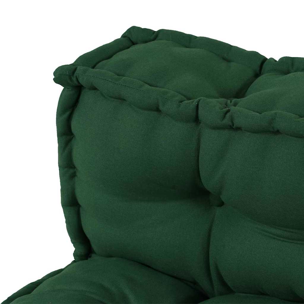 Jastučić za paletni kauč 2 pcs Zelena 120 x 80 x 38 cm Tkanina