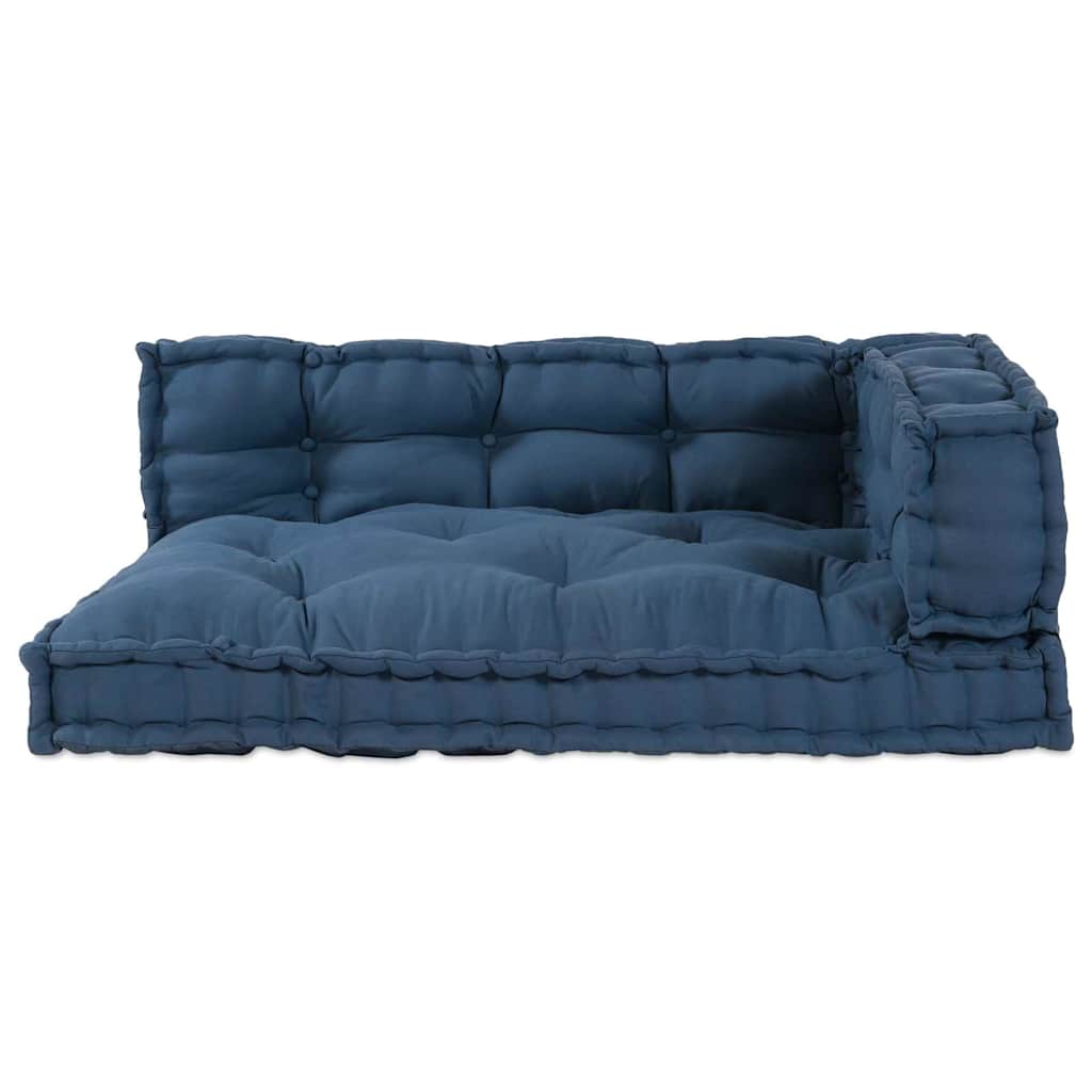 Jastučić za paletni kauč 3 pcs Indigo 120 x 80 x 38 cm Tkanina