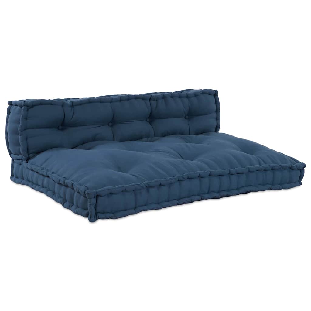 Jastučić za paletni kauč 2 pcs Indigo 120 x 80 x 38 cm Tkanina
