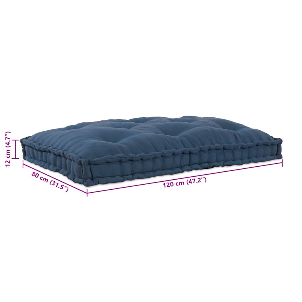 Jastučić za paletni kauč Indigo 120 x 80 x 12 cm Tkanina