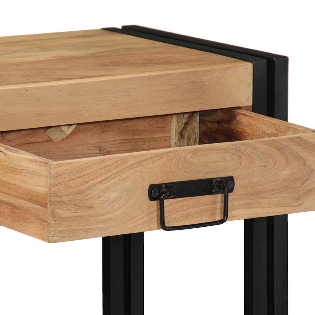 Konzolna stolica Smeđa 90 x 33 x 75 cm Čvrsto drvo akacije