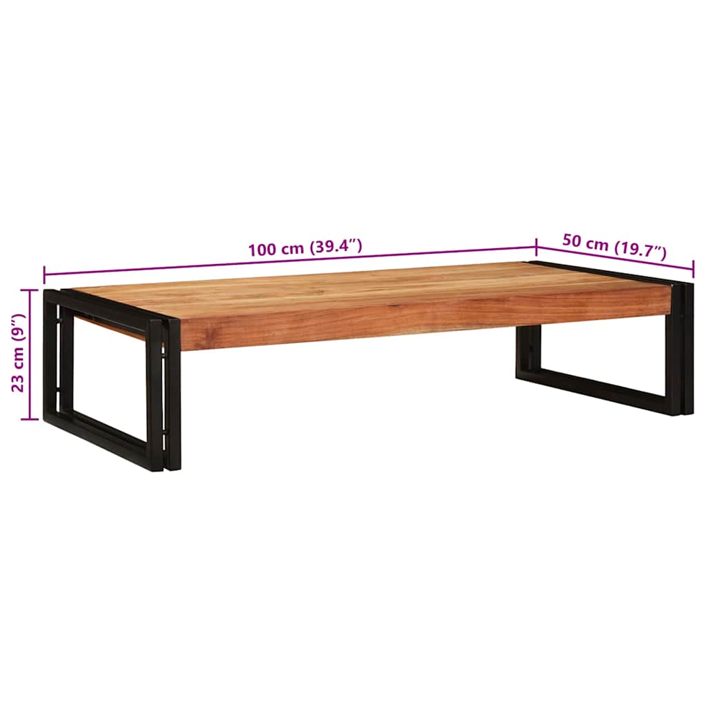 Polica za kupaonicu Smeđa 100 x 50 x 23 cm Čvrsto drvo akacije