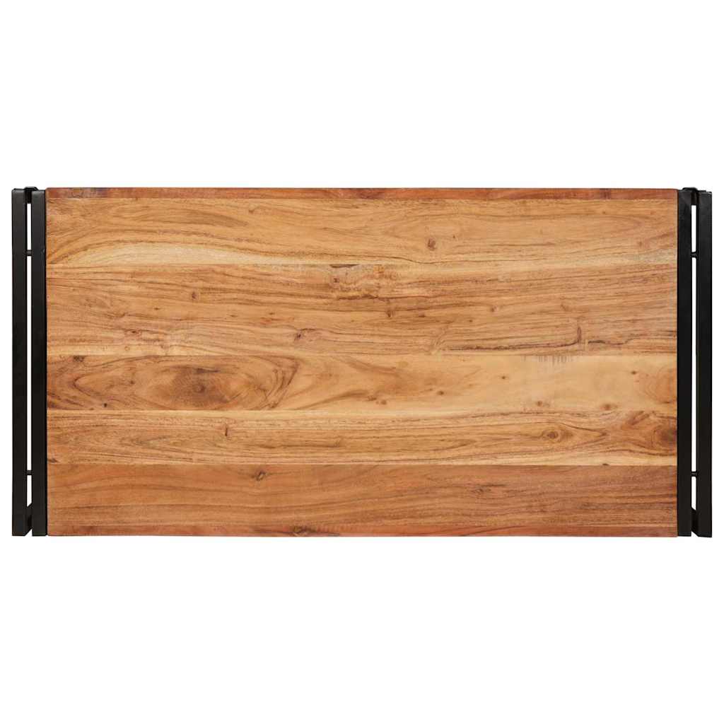 Polica za kupaonicu Smeđa 100 x 50 x 23 cm Čvrsto drvo akacije