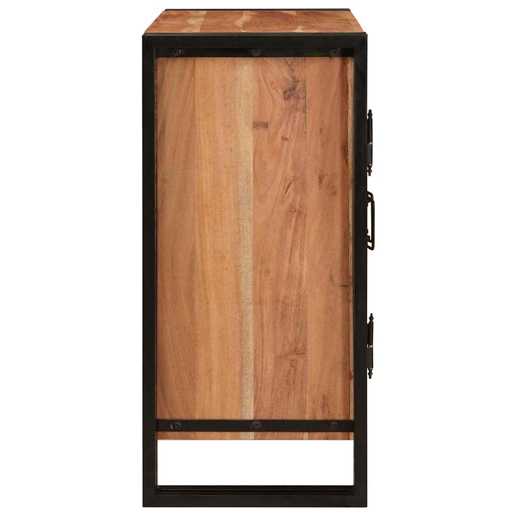 Noćni ormar Smeđa 66 x 35 x 76 cm Masivno bagremovo drvo