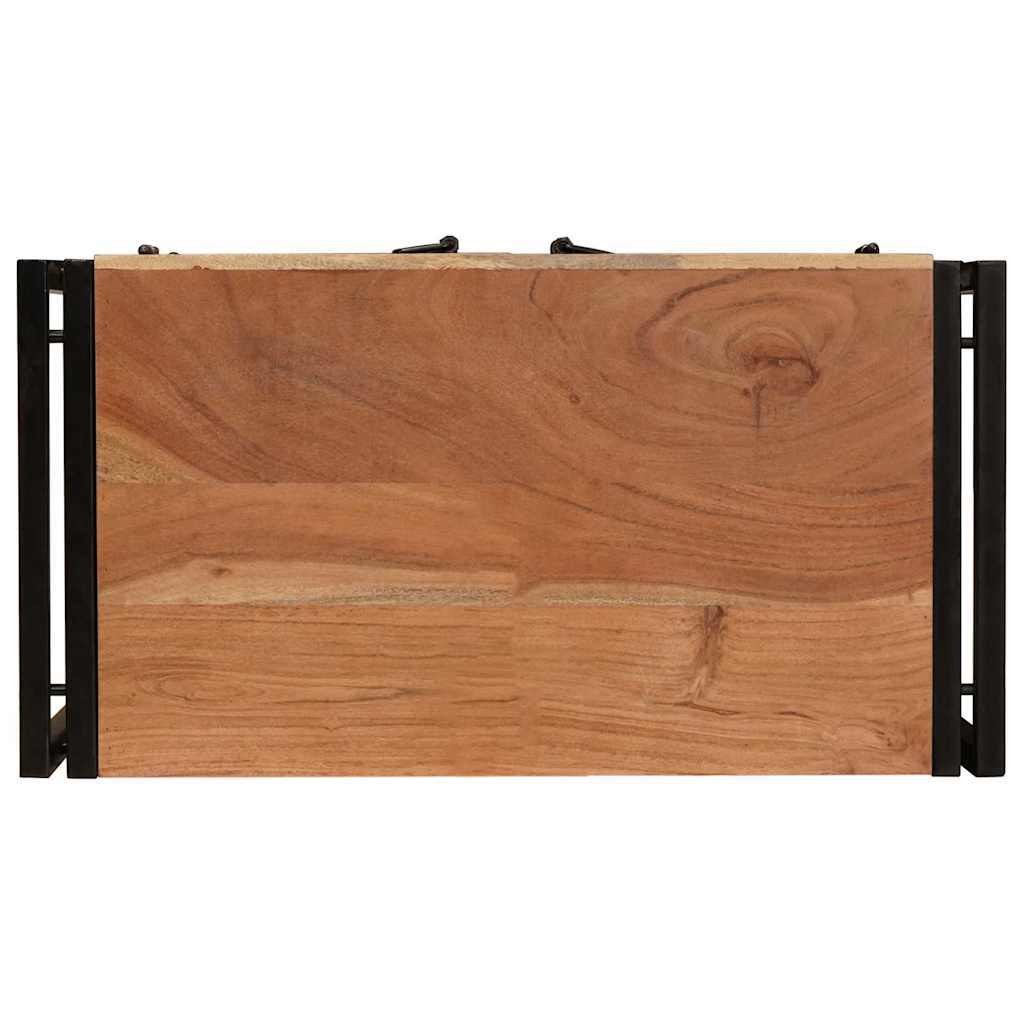 Noćni ormar Smeđa 66 x 35 x 76 cm Masivno bagremovo drvo