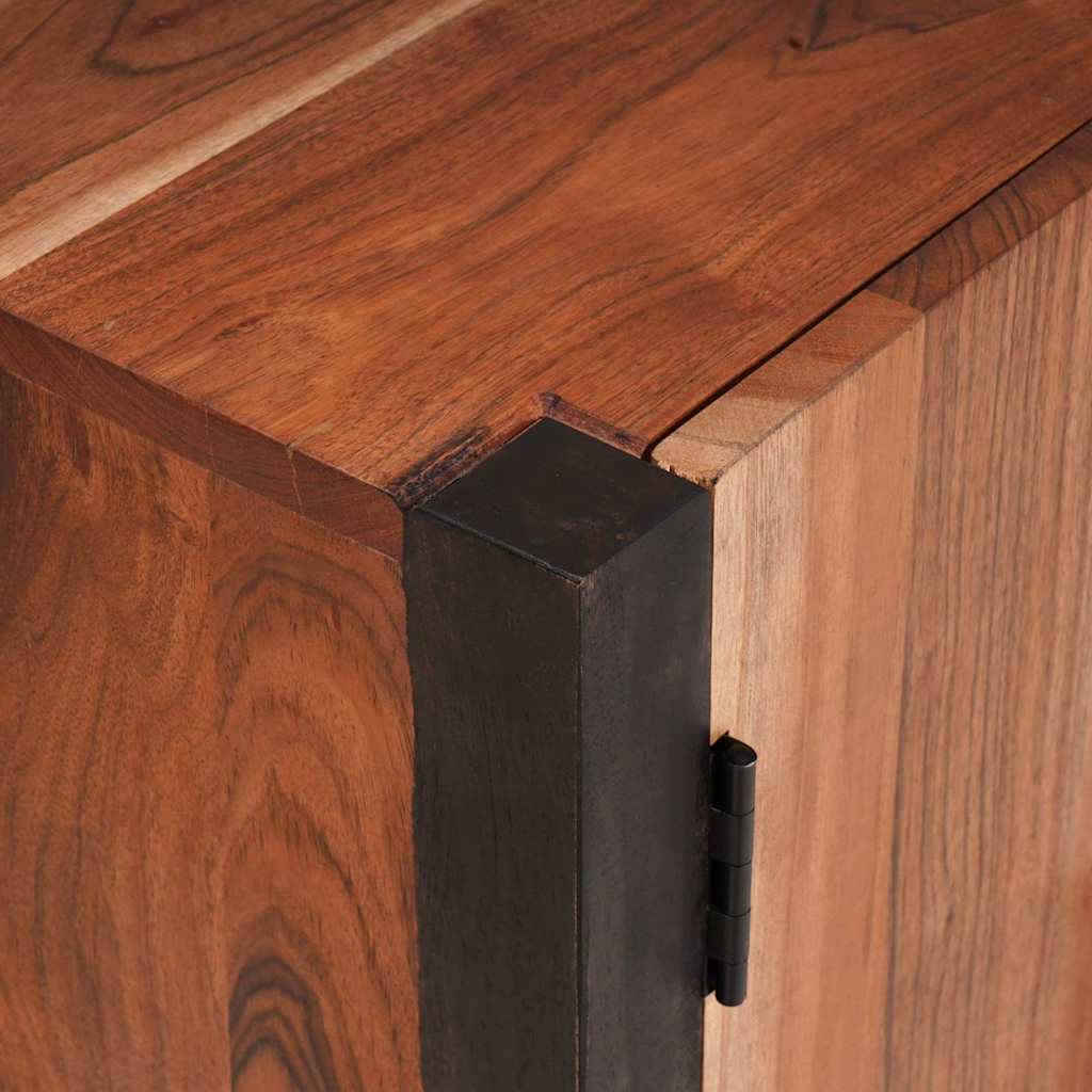 Kreveta 3 pcs Smeđa 55 x 30 x 75 cm Čvrsto drvo akacije
