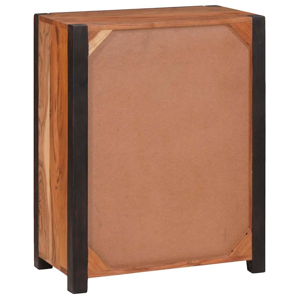 Kreveta 2 pcs Smeđa 110 x 30 x 75 cm Čvrsto drvo akacije