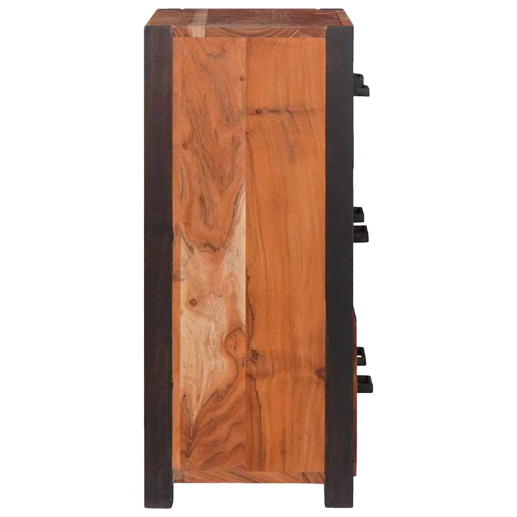 Kreveta s ladicama Smeđa 55 x 30 x 75 cm Čvrsto drvo akacije