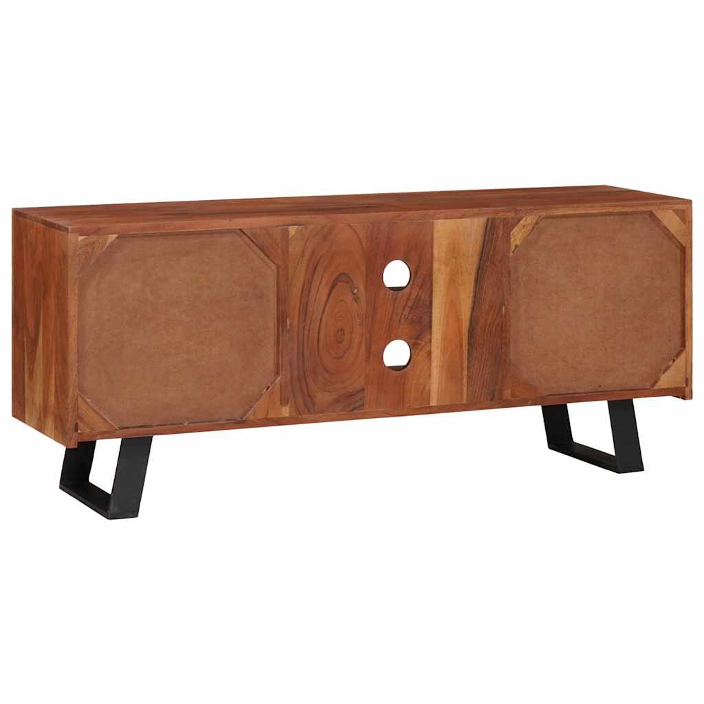 TV ormar boja meda 112 x 30 x 48 cm Masivno bagremovo drvo