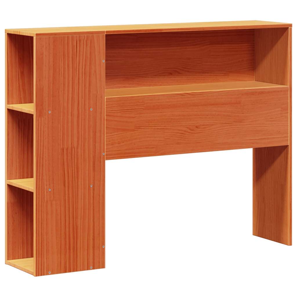 Krevet s regalom za knjige bez madraca 75 x 190 cm od borovine