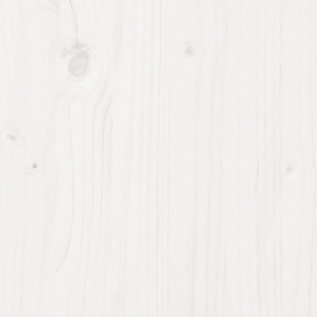 Krevet s regalom za knjige bez madraca bijeli 90x190cm borovina