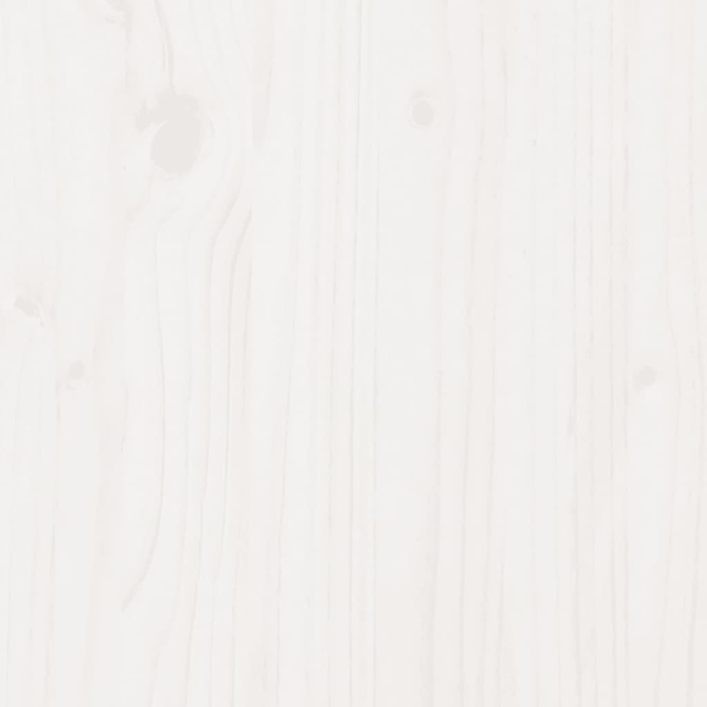 Krevet s regalom za knjige bez madraca bijeli 90x190cm borovina