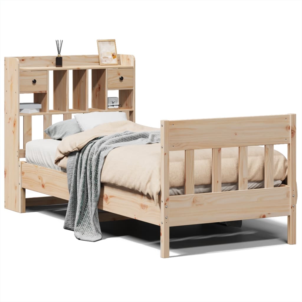 Okvir kreveta bez madraca 90 x 200 cm od masivne borovine