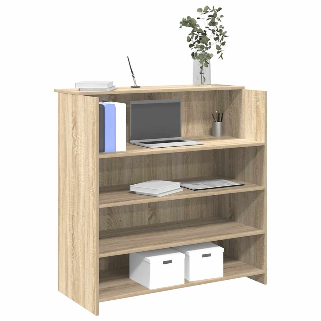 Recepcijski stol Sonoma hrast 100x50x103,5 cm Konstruirano drvo
