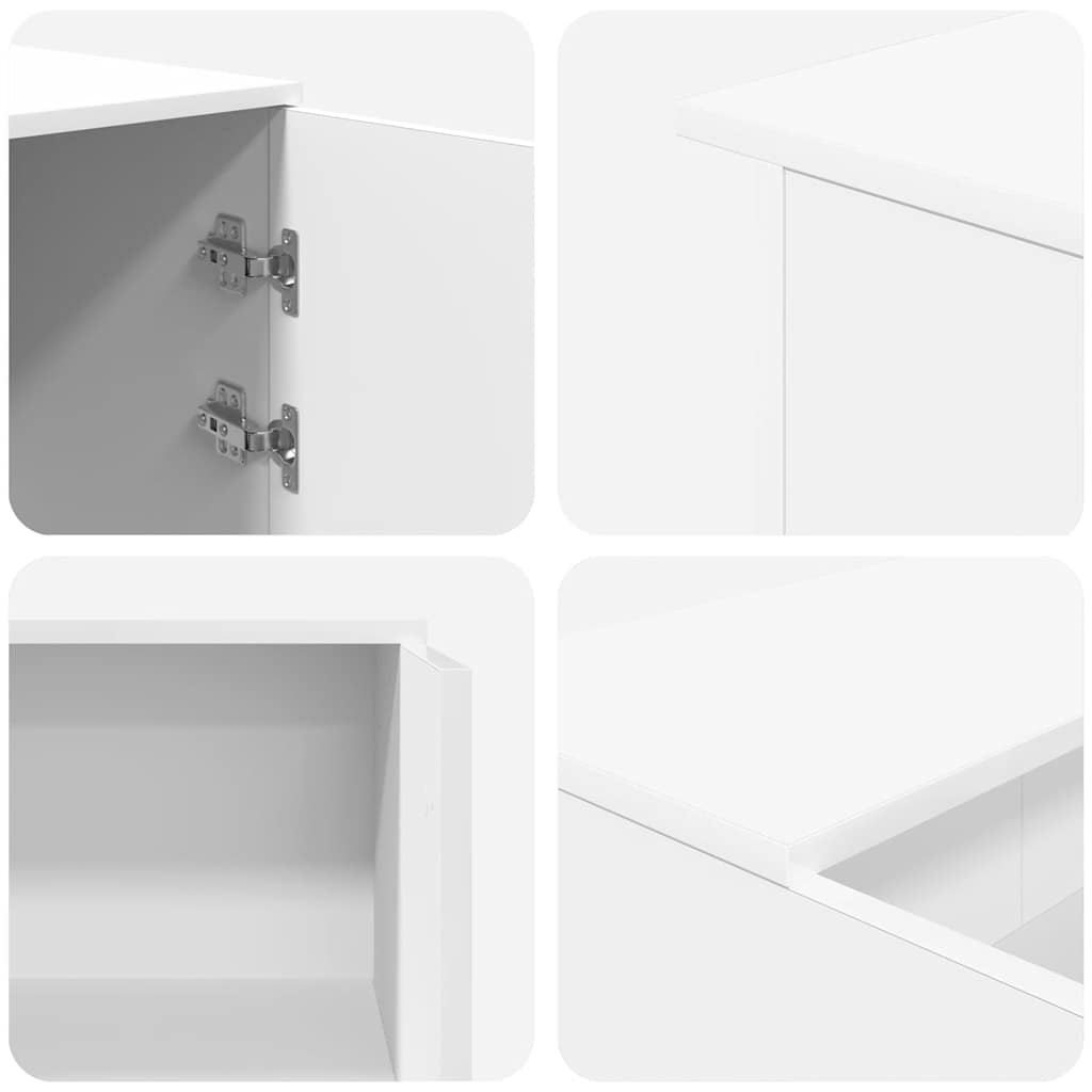 Recepcijski stol bijeli 155x50x103,5 cm od konstruiranog drva